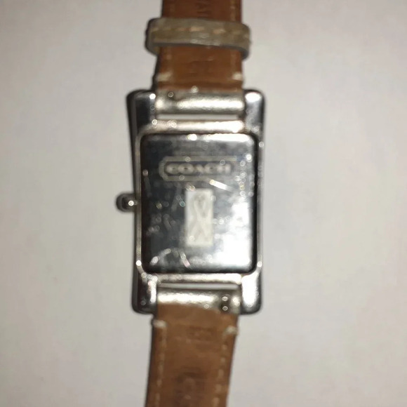 COACH-Lexington-Breast Cancer Awareness-Silver Leather Band Watch-Excellent - Picture 7 of 11